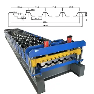 Zimbabwe Ibr 686 alta velocidade 0.25mm telhado telha rolo formando máquina/ibr telhado folha rolo formando máquina