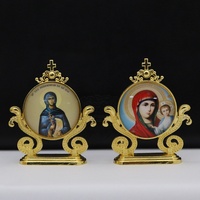 Icône catholique orthodoxe Andrew Jésus Décor Figurine Vierge Marie Décoration de table de voiture pour Noël Souvenirs d'église de Pâques