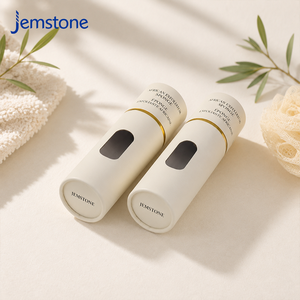 Custom Printed Luxury Recyclable Cardboard Tube Cylinder Box Packaging for Exfoliating Sponge Kraft Paper Tube with Window - Product Image 1