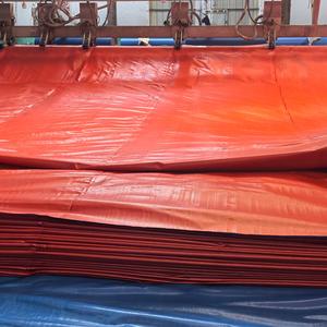 Bâche en plastique robuste 10x12 mètres 165 g/m² bleu-orange imperméable en Égypte - Product Image 4