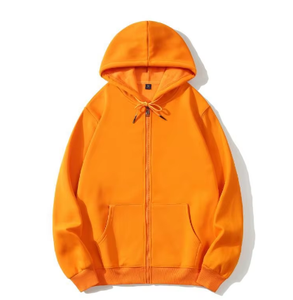 Sweat à capuche unisexe en molleton de coton 500G avec fermeture éclair intégrale, style décontracté, imprimé Hip Pop, design personnalisable pour le dropshipping - Product Image 6