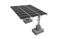 Abri solaire en acier à colonne unique pour l'optimisation de l'espace de stationnement compact