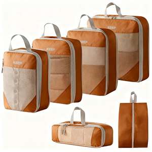 Set di 6 Borse <span class=keywords><strong>Organizer</strong></span> per Valigie Ecologiche in Poliestere per Viaggi e Bagagli - Product Image 1