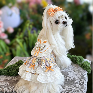 Ropa para Perros Chihuahua, Suave y Transpirable, Directo de Fábrica, Vestido de Fiesta de Lujo para Lolita, Estilo Boutique - Product Image 3