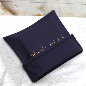 Sacs à cordon en coton et lin 30*40cm, logo personnalisé, taille personnalisée, sac de rangement en toile de coton écologique, pochette anti-poussière - Product Image 4