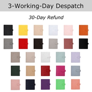 Yihe Bán Chạy nhất 35mm 6 Vòng Vàng rộng hơn A5 hàng tuần chương trình nghị sự kế hoạch Saffiano Epi da túi chất kết dính ví cá nhân chèn - Product Image 3