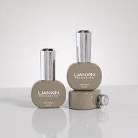 Flacon de vernis à ongles rond en verre de 9 ml avec pinceau, couleur personnalisée, emballage vide pour vernis gel
