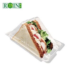 Bản lề vỏ sò bánh <span class=keywords><strong>sandwich</strong></span> container rõ ràng dùng một lần nhựa tái sử dụng tam giác để đi bánh <span class=keywords><strong>sandwich</strong></span> bao bì hộp nhà sản xuất - Product Image 4