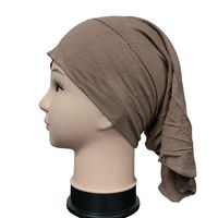 Islamische Unter schal hüte Plain Cotton Jersey Inner Hijab Caps Tube Bonnet Muslim Cap für Frauen