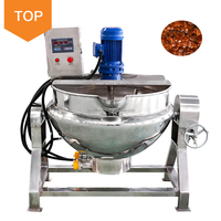 Mélangeur de cuisson industriel à double enveloppe 100L/200L/500L/1000L, chauffage électrique/gaz/vapeur/électromagnétique, en acier inoxydable 304 de haute qualité