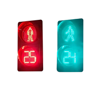 Affichage LED de compte à rebours pour passage piétonnier, zone scolaire, feux de circulation piétonniens, système de sécurité intelligent à bouton-poussoir, aluminium portable