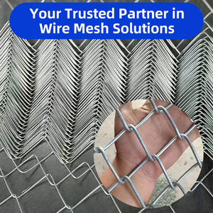 カスタムサイズ真鍮線または亜鉛メッキチェーンリンク織金網フェンス、溶接による耐腐食性安全保護付き - Product Image 1