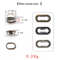 Œillets et garnitures ovales en laiton et cuir pour chaussures, différentes tailles : 8MM, 10MM, 12MM, 16MM, 18MM, 20MM, 22MM, 25MM, 30MM