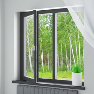 Aanpasbare aluminium draai-kiepramen, naadloos gelast met een modern design, waterdicht en inbraakwerend - Product Image 2