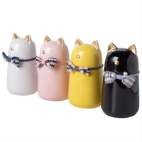 Urna Funeraria de Cerámica Hermética de Alta Calidad, Diseño Felino, a Prueba de Humedad, para Cenizas de Mascotas, para Interiores