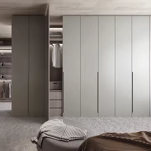 ตู้เสื้อผ้าแบบตั้งพื้นพับได้ คุณภาพสูง ทันสมัย หลายช่องเก็บของ ปรับแต่งได้ สำหรับห้องนอน ผลิตจากไม้ปาร์ติเคิลบอร์ด เหมาะสำหรับคลังสินค้าและซูเปอร์มาร์เก็ต - Product Image 1