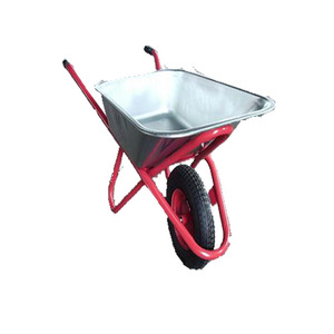 WB6404 عربة ثقيلة مع حمولة ، 85L ، بناء حديقة بعجلات هوائية 8 بوصة - Product Image 5
