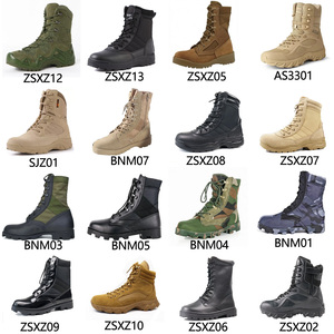 Factory Made OEM & ODM Custom Tactical Men's Leather <b>Hiking</b> <b>Boots</b> Waterproof Desert <b>Boots</b> - Product Image 1