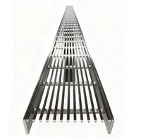 Caniveau de drainage en acier inoxydable moderne avec grille de drainage pour trottoir et système de drainage des eaux pluviales pour salle de bain et douche