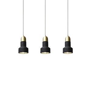 Lampada a sospensione piccola 2026 in stile Wasabi, retrò, in pietra gialla effetto grotta, per comodino, ristorante nordico retrò famoso, portico - Product Image 4