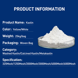 Poudre d'argile de <span class=keywords><strong>kaolin</strong></span> <span class=keywords><strong>blanc</strong></span> hautement actif pour le ciment argile brute calcinée utilisée dans les peintures réfractaires de papier céramique - Product Image 4