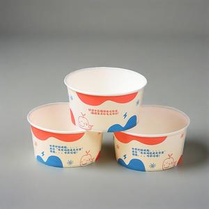 Prix de gros 14oz 16oz 22oz Bol en papier alimentaire jetable Bol à salade en papier Récipient alimentaire en papier jetable pour soupe avec couvercle - Product Image 6