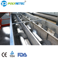 Système de lavage de bouteilles PET à haute capacité, contrôlé par PLC, avec séparateur d'étiquettes et machine de déshydratation pour le recyclage automatique