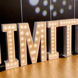 Light Up Numbers 4ft Custom Wedding Decoration 3ft/4ft/5ft Marquee Letters Number 3D Led Light Up Marquee Letters