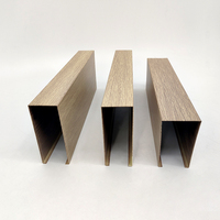 Prix de gros : Baffle en aluminium en forme de U pour les achats de grands projets, tube carré en aluminium étanche et résistant à la corrosion