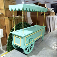 BJ220106-1 Chariot à bonbons et desserts pour mariage, chariot de présentation pour événements et fêtes, vente chaude