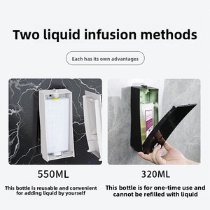 Distributeur <span class=keywords><strong>de</strong></span> savon mural manuel en ABS <span class=keywords><strong>de</strong></span> haute qualité, distributeur <span class=keywords><strong>de</strong></span> savon mousse pour hôtel, toilettes, cuisine, lavabo, lavage des mains, écologique, 1 an - Product Image 4