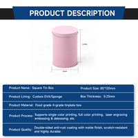 Lata Redonda Personalizada de Metal Mate, Apta para Alimentos, para Empacar Pan, Azúcar, Gelatina, Galletas, Dulces, Café, Té y Flores