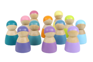 Muñeca Educativa <span class=keywords><strong>de</strong></span> Madera <span class=keywords><strong>Rainbow</strong></span> <span class=keywords><strong>Friends</strong></span>, Juguete Montessori para Niños, Manualidades Familiares, Muñeca Colorida DIY - Product Image 2