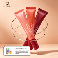 Tube cosmétique personnalisé avec applicateur éponge en peluche, tube vide pour gloss, anticernes, rouge à lèvres, emballage personnalisé avec impression de logo