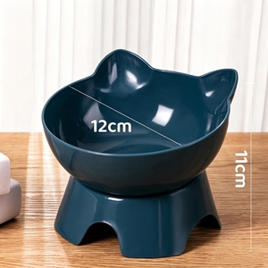 15 °   Ciotola Inclinata per Gatti con Protezione per il Collo, Base Antiscivolo, Facile da Pulire, per Acqua e Cibo, per Gatti da Interno - Product Image 2