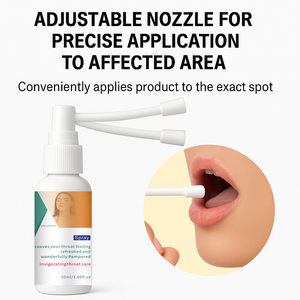 สเปรย์สำหรับดูแล<span class=keywords><strong>คอ</strong></span>ในสต็อก-สเปรย์50มล. สำหรับบรรเทาอาการแห้งคันลำ<span class=keywords><strong>คอ</strong></span>มีเสมหะไอและความรุนแรง - Product Image 4