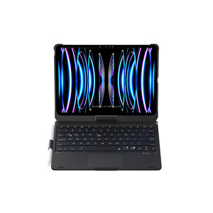 Housse pour <span class=keywords><strong>iPad</strong></span> <span class=keywords><strong>Pro</strong></span> 11 pouces, housse de table de protection en gros d'usine Rotation à 360 °, touches rétroéclairées 7 couleurs" - Product Image 2