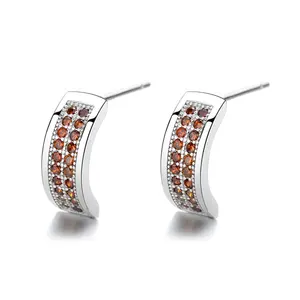 Sterling Silver 925 Ear Clips Women Elegant Huggie Hoop Earrings Silver Noble Ear Jewelry