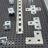 Canal de montage Unistrut de type C en acier inoxydable 304 316 certifié UL cUL, plateau de canal simple