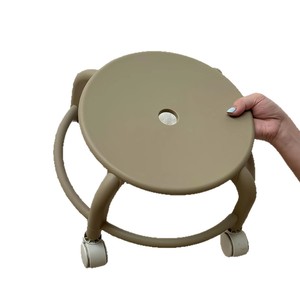 Home Stool With Casters Round Movable Seat For Adults And Elderly Use - Product Image 5