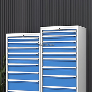 מתכת חזקה 8 10 כלי מגירה ארון טרולי עבור סדנת רכב מוסך - Product Image 5