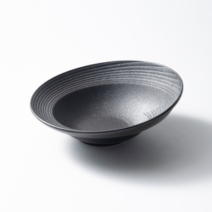 <span class=keywords><strong>Assiette</strong></span> en porcelaine <span class=keywords><strong>noire</strong></span> de 12 pouces (400 ml) à bord incurvé, <span class=keywords><strong>grande</strong></span>, pour salade et soupe, en céramique naturelle durable, style japonais, pour restaurant - Product Image 4