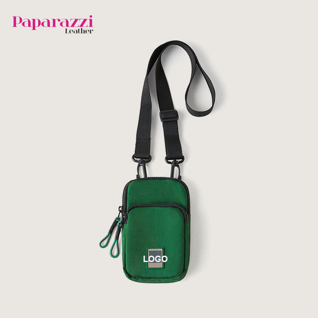 #PA0827 Customized Nylon Waterproof Mobile Phone Bag Pouch Shoulder Bag Crossbody Waterproof Cell Phone Bags for Ladies Women