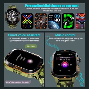 Reloj Inteligente 2026 para Hombre, Responde/Hace Llamadas, Altímetro, Barómetro, Reloj Inteligente Deportivo Táctico <span class=keywords><strong>con</strong></span> Linterna LED y Brújula - Product Image 4