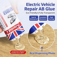 Adhésif de réparation pour lentilles de phares 50ml Résine époxy à forte adhérence pour plastique ABS et polycarbonate, pour phares automobiles et transport