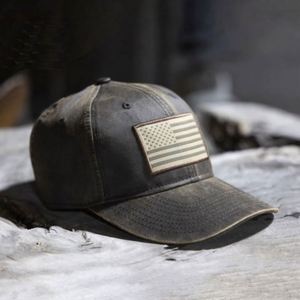 Casquette de baseball en tissu sergé enduit PU personnalisé, style rétro Oilskin, patch animalier, robuste, sportive, pour le travail et les affaires - Product Image 4