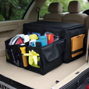 Bolsa organizadora para coche, 58x39x26cm, con bolsillos laterales para espacio de carga del maletero - Product Image 3