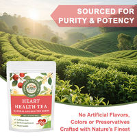 Complément alimentaire NutriCha pour la santé cardiaque, sachets de thé aux herbes aromatisés au gingembre et à l'aubépine pour le soin cardiovasculaire et le soutien immunitaire