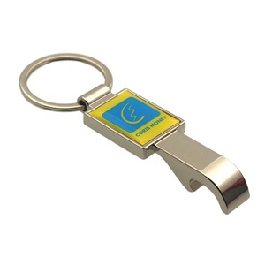 Company Promotion Giveaway Gift Customize Logo Metal Beer Bottle Opener Keychain