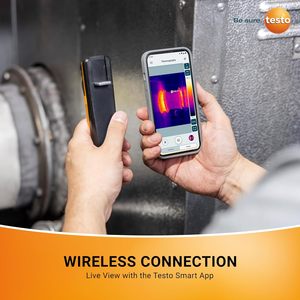 กล้องถ่ายภาพความร้อนไร้สาย Testo 860i ใช้งานร่วมกับ iPhone/Android สาย USB-C กล้องอินฟราเรดแบบพกพา ความละเอียด 256x192 การวัด 1 - Product Image 5